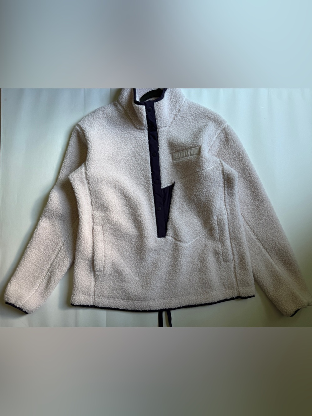 Adidas [L] Women’s Pink Terrex Xploric High Pile Fleece Pullover Sweatshirt